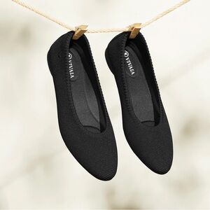VIVAIA Tamia 2.0 Black Knit Flats for Women